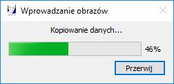 Wprowadź badanie do bazy wprowadza obrazy do bazy lokalnej z dowolnego nośnika bez wyświetlenia jego zawartości. Otworzone okno dialogowe pozwala na wskazanie folderu z badaniami na dowolnym nośniku.