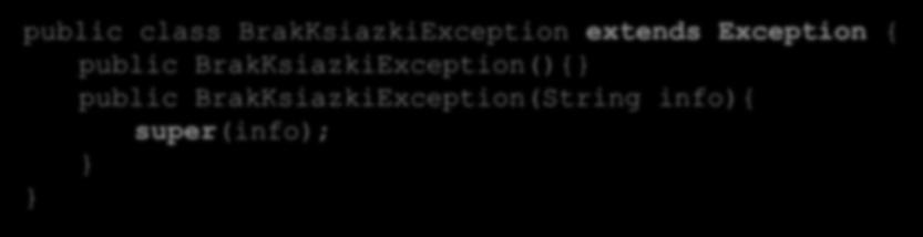 LimitPrzekroczonyException extends Exception { public LimitPrzekroczonyException(){ super("przekroczono limit