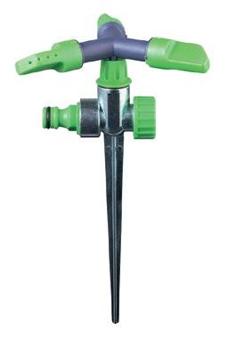PREMIUM SPRAY GUNS & SPRINKLERS / PISTOLETY NAWADNIAJĄCE I ZRASZACZE 3600 +aluminium packaging/opakowanie: tie card/tekturka 3600 rotating sprinkler for garden