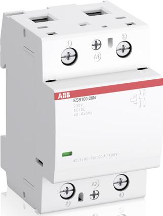 Styczniki instalacyjne ESB00..N 00 A, AC- / AC-a Sterowanie napięciem przemiennym/stałym ESB00-0N CDC00V00 Opis Styczniki instalacyjne ESB00.
