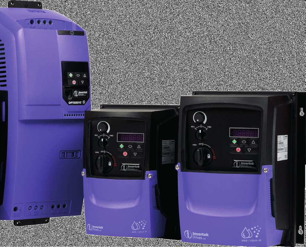 IP66 Do 7,5kW Pyłoszczelny Odporny na bezpośrednie zalanie wodą Patrz strona 5 Cechy kluczowe RTU Wbudowany filtr