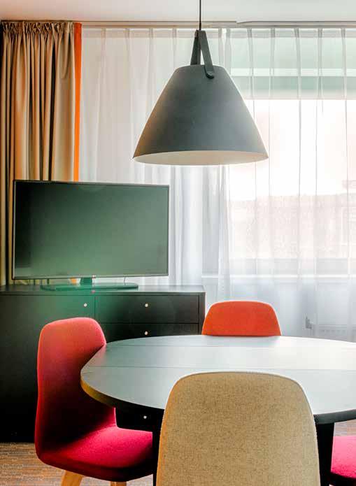 Sweet dreams JUNIOR SUITE Vienna House Easy Junior Suite combines modern design, fresh colours and trendy furniture. You will sleep like a log in the fluffy box-spring bed!