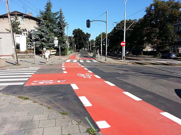 The first cycling friendly street in