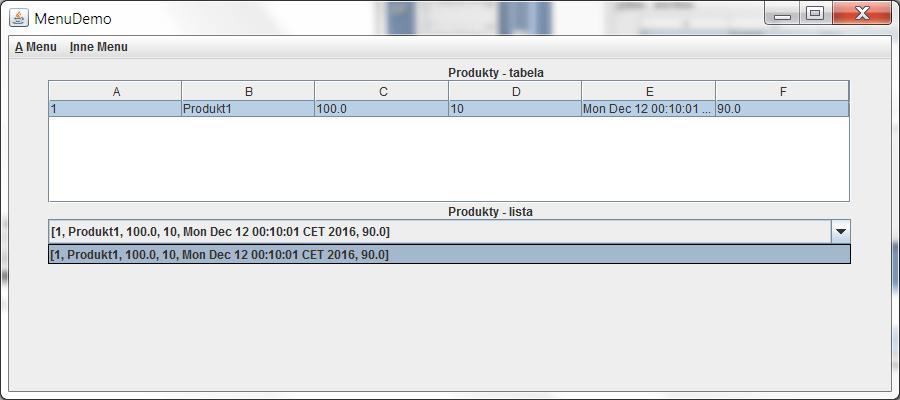 Widok formularza Produkty_form Prezentacja wypełnienia widoku