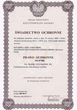 kolejne dziesięciolecia) wzory przemysłowe prawo z rejestracji 25 topografie ukł. scal. prawo z rejestracji 10 oznaczenia geograf.