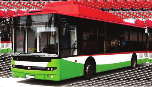 URSUS T70116 A. STANDARD 1. Trolejbus typu solo 2. 28 miejsc siedzących 3. Maksymalna liczba pasażerów - 76 4. Długość nadwozia 11,96 m; długość całkowita 12,5 m 5. Szerokość całkowita: 2,55 m. 6.