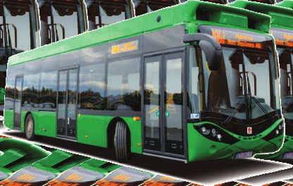 URSUS BUS CITY SMILE 12 M LEE Hybricon Arctic Whisper UKŁAD NAPĘDOWY: Silniki Ziehl-Abegg umieszczone w kołach System kontroli DNR PODSTAWOWE DANE: Całkowita liczba miejsc: 73+1 Siedzących: 33+1