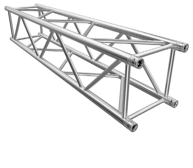 ALUMINIOWE KRATOWNICE QUADRO-30 Aluminium truss QUADRO-30 Uwagi: Aluminiowe kratownice QUADRO-30, przeznaczone do tworzenia ramp oświetleniowych. Długość segmentów: 6m, 4m, 3m, 2m, 1m.