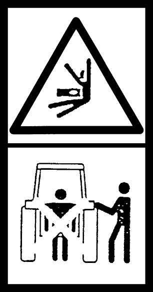 Nie zajmować miejsca w pobliżu cięgieł podnośnika z agregowaną zgrabiarką (umieszczony na boku belki nośnej). 0 7 UKŁAD NAPĘDOWY Tabela A Nr poz.