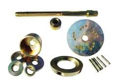Ściągacz tulejek wahacza przód Renault Clio II, Renault Kangoo I, Thalia I Renault Laguna II 5 adapterow do org i niefabrycznych tulejek War 503 Ściągacz tulejek tylnej belki Renault Laguna III,