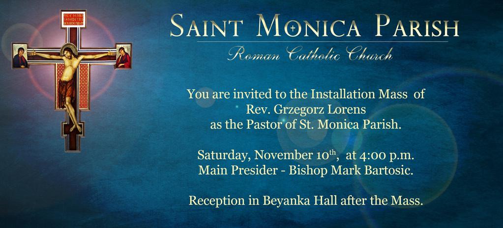 Announcements SAINT MONICA SENIOR CLUB will holdits next meeting on Wednesday November 7, in Beyenka Hall.