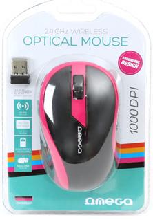 2.4GHz wireless Range Up To 10m Modern design 3 Buttons 2,4 GHz wireless 2xAAA Battery not included Nano USB receiver 1000DPI OM0415B Om415BB black-blue Om415BBL