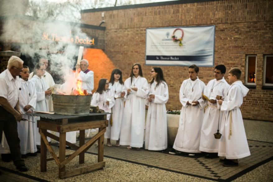 We gather again for the Way of the Cross at noon to begin tres ori, the three hours of the Passion of Christ. The most important service of Good Friday is at 3:00pm.