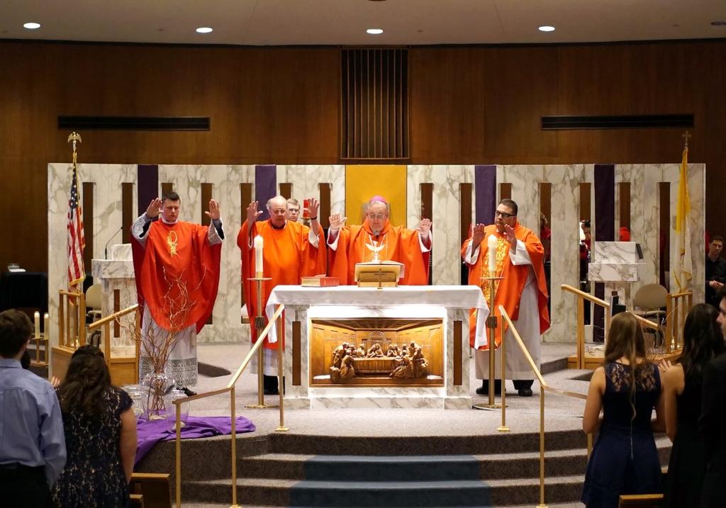 Presta has presented St. Emily s and St. Thomas Becket s candidates to him. It was a solemn and beautiful celebration.