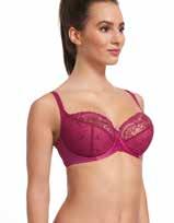the breast line - gives the right support to breasts W prawidłowo dobranym biustonoszu pas obwodu: - płasko przylega do ciała na równej wysokości z przodu i z tyłu - jest stabilny i nie przesuwa się