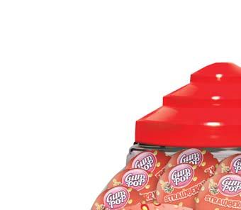 lollipops, filled with chewing