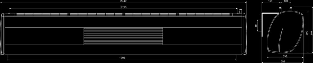 2.2. GŁÓWNE WYMIARY 2.2. DIMENSIONS ELIS DUO-W-100; ELiS DUO-E-100; ELiS DUO-W-200 2.3.