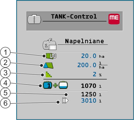 Obsługa systemu na polu Obliczanie wymaganej ilości środka ochrony roślin 7 7 7.1 Obsługa systemu na polu System można obsługiwać bezpośrednio za pomocą komputera pokładowego.