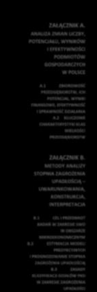 ZAŁĄCZNIK A. ANALIZA ZMIAN LICZBY, POTENCJAŁU, WYNIKÓW I EFEKTYWNOŚCI PODMIOTÓW GOSPODARCZYCH W POLSCE A.
