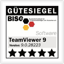 Ocena zewnętrznych ekspertów Nasze oprogramowanie TeamViewer otrzymało maksymalną ocenę pięciu gwiazdek przyznaną przez federalną organizację ekspertów i kontrolerów IT (Bundesverband der