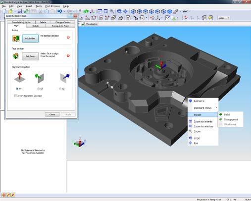 Modele bryłowe Oprogramowanie obsługuje szereg formatów modeli CAD, niektóre standardowo, a niektóre jako płatne opcje.