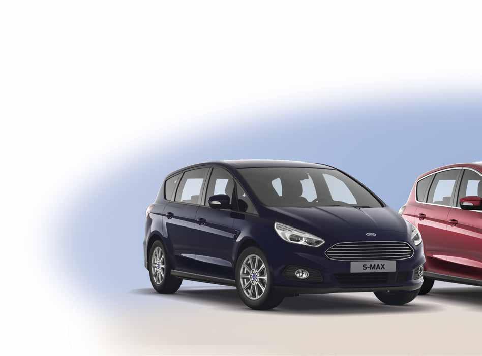FORD S-MAX Wybrane wyposażenie standardowe Wersja Trend Wybrane wyposażenie standardowe Inteligentny System Bezpieczeństwa (IPS) System ABS z EBD Elektroniczny układ stabilizacji toru jazdy (ESC)