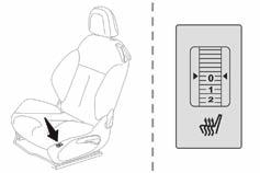Ergonomia i komfort Ustawienia dodatkowe Siedzenia podgrzewane Przy pracującym silniku siedzenia przednie mogą być ogrzewane niezależnie.