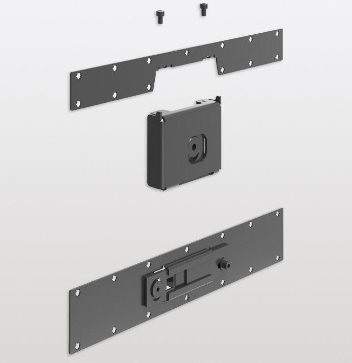 : 434 x 28 x 190 mm Uchwyt montażu urządzeń (TV,