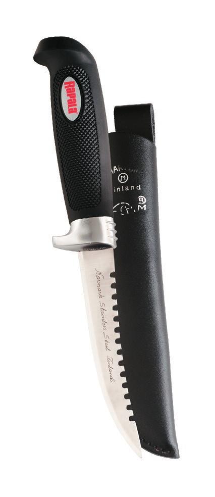 folding fishing knife noże Wytrwine ostrze z nierdzewnej stli pokryte szrą wrstwą teflonową. Łtwo otwierny jedną ręką, zbezpieczony ztrzskiem.