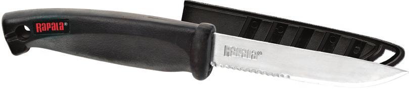 fishermn's utility knife noże Wielozdniowy nóż z częściowo ząbkownym ostrzem ze stli nierdzewnej w łtwej do czyszczeni pochewce.