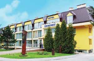 20 Hotel Ziemowit Hotel Ziemowit położony jest na Skarpie Wiślanej, w uzdrowiskowej części Ustronia Zawodziu, niedaleko od centrum oraz od