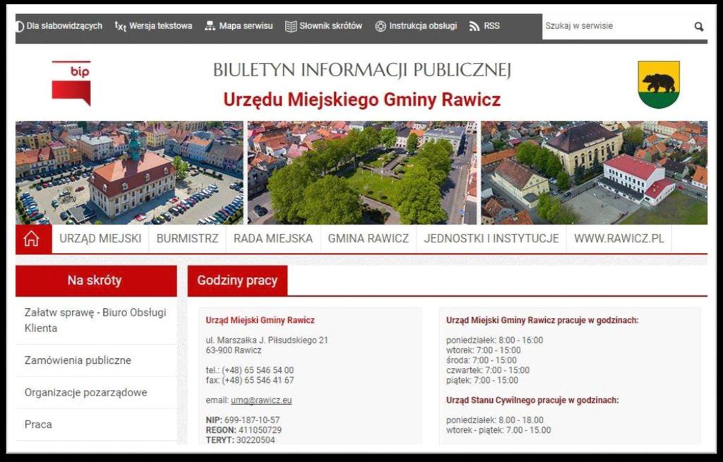 WYDARZENIA 18 września uruchomienie nowego Biuletynu Informacji Publicznej Niektóre odnośniki na nowej stronie kierują jeszcze do starych zasobów.