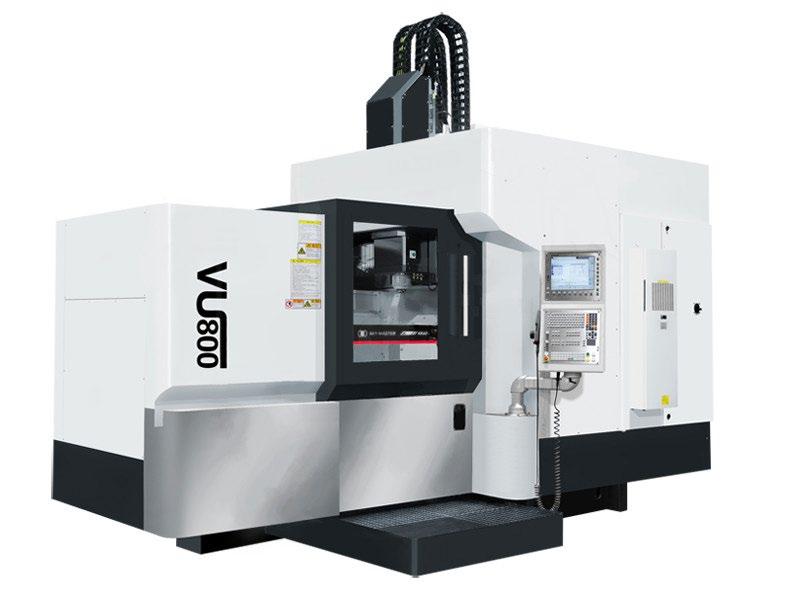 FREZARKI CNC 5-OSIOWE Od 490000 zł netto VU400/400A/600/800 Model VU400 VU400A VU600 VU800 Sterownik FANUC 0i MF TNC 620 TNC640 Przesuw (X/Y/Z) [mm] 600/580/530 925/1050/(600/700) Odległość wrzeciona