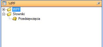 4.4. Słowniki Słowniki służą do wprowadzenia informacji niezbędnych w poszczególnych załącznikach projektu WPF (uchwały WPF, zmianie WPF i autopoprawce WPF).