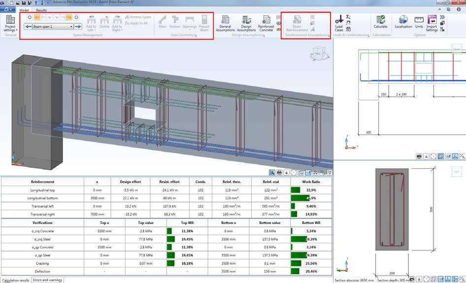 Uwaga: Zablokowanie zbrojenia nie jest dostępne w środowisku Advance Design i Revit.