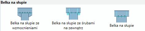 Jest to typ połączenia doczołowego pomiędzy słupem i belką ciągłą. Nowe połącznia zawierają szereg konfiguracji geometrii dla blach, żeber usztywniających dla belki i słupa.