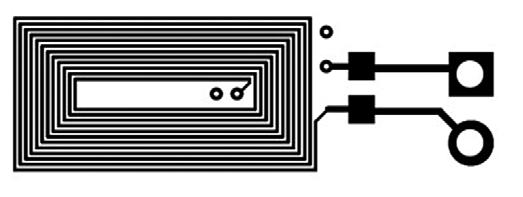 Cewkę wzbudzającą pole magnetyczne w materiale wzorców testowych wybrano z zestawu cewek oferowanych przez Texas Instruments do wszystkich modułów ewolucyjnych LDC evaluation module LDC EVM [2]