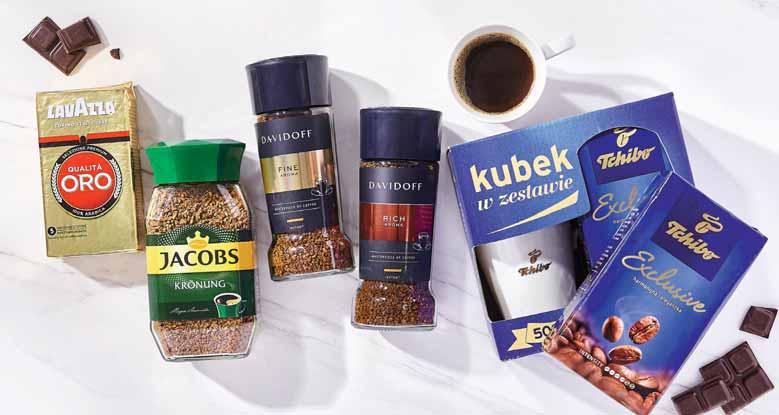 Kawa rozpuszczalna JACOBS KRÖNUNG 11,50/ 22 Kawa rozpuszczalna DAVIDOFF 2 rodzaje 24 Kawa mielona