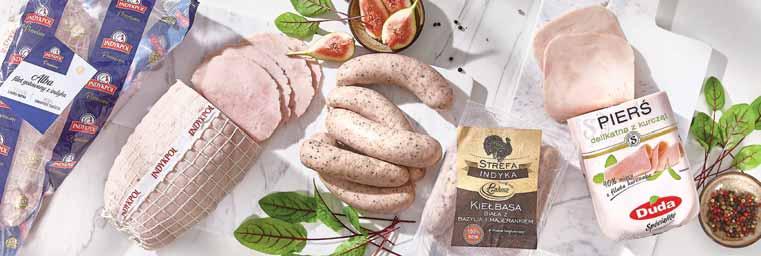 bazylią i majerankiem 15 Kiełbasa tradycyjnie wędzona MADEJ WRÓBEL 23 Pierś delikatna z kurcząt 24 Filet gotowany z indyka 31 1. szynki wyprodukowano z 1 mięsa. 2. Dojrzewała przez 11 miesięcy.