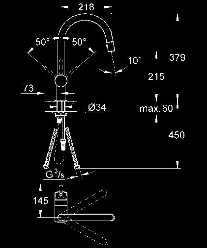 przełącznik strumienia automatyczne przełączanie na perlator kąt obrotu 360 