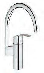 EUROSMART 33 202 002 chrom 112,00 Eurosmart wysoka wylewka perlator regulowany kąt obrotu 0 /