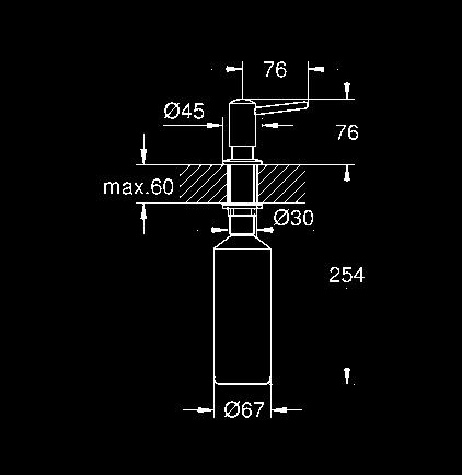 AKCESORIA KUCHENNE 40 535 000 chrom 56,00 40 535 DC0