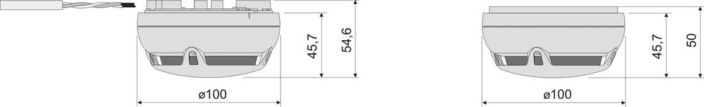 DC1192 Transponder FDCIO223 Moduł strefowy FDCI723 Uziemienie Wskaźnik zadziałania FDAI92-Ex / FDAI93-Ex Element końca linii EOL22(Ex) w ostatniej czujce Czujka ciepła DT1101A/02A-Ex Czujka