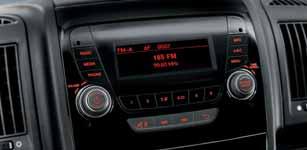 MULTIMEDIA RADIO VP1 Z BLUETOOTH RADIO Z WYŚWIETLACZEM 5 UCONNECT Każdy pracownik musi mieć prosty i efektywny dostęp do swoich narzędzi.