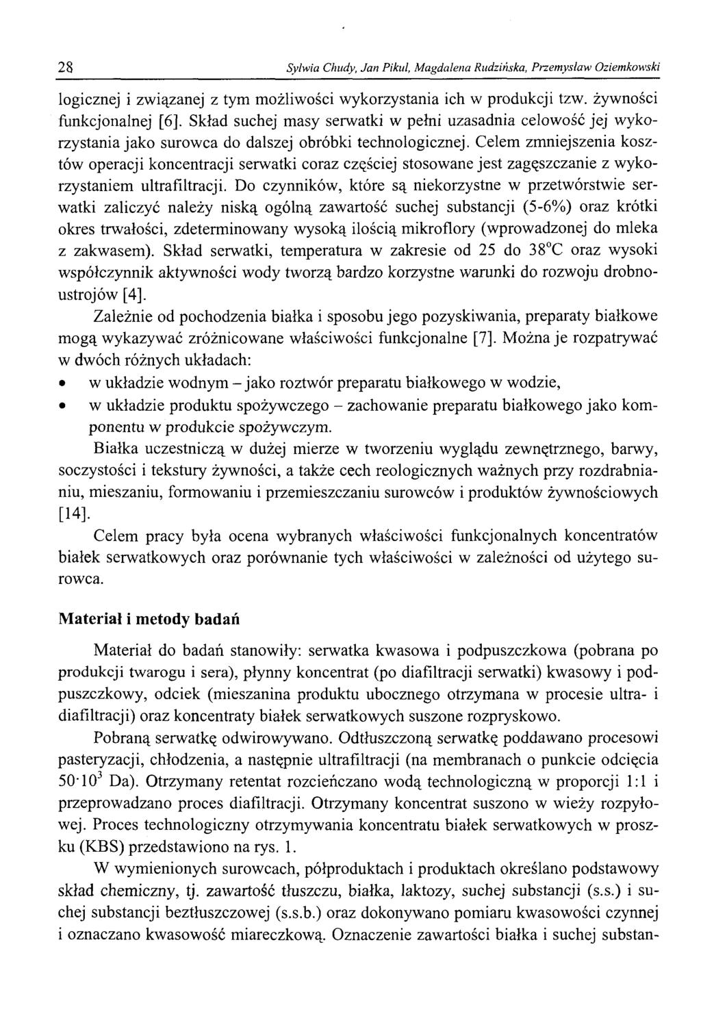 28 Sylwia Chudy, Jan Pikul, Magdalena Rudzińska, Przemysław Oziemkowski logicznej i związanej z tym możliwości wykorzystania ich w produkcji tzw. żywności funkcjonalnej [6].