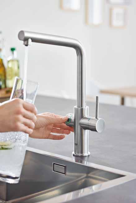 GROHE BlUE HOmE NOWy SySTEm KUCHENNy GROHE BlUE HOmE TO NIEZWyKłA INNOWACJA NA RyNKU.