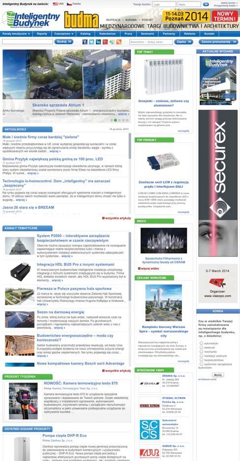 Promocja na portalu www.inteligentnybudynek.
