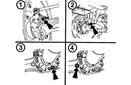1. wykręć korpus filtra ( (1) 2. wymień wkładkę filtracyjną 3.
