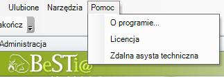 9. Instrukcja postępowania w sytuacjach szczególnych i awaryjnych 9.1. Zdalna asysta techniczna System BeSTi@ umożliwia uzyskanie zdalnej asysty technicznej.