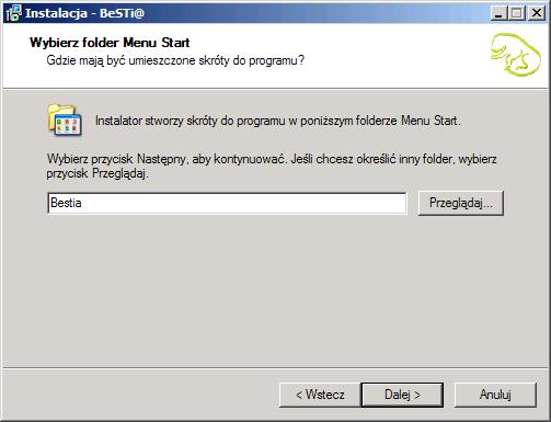 Rysunek 8. Folder w menu Start Na kolejnym etapie instalacji należy wybrać pakiet, który ma zostać zainstalowany na bieżącym komputerze (rys. 9).